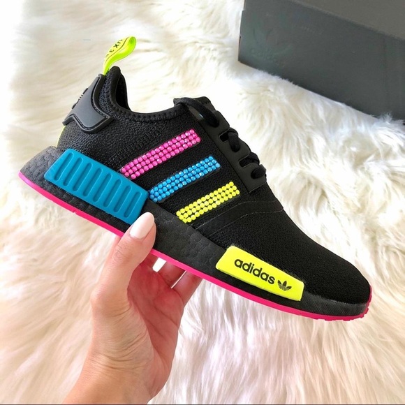Swarovski Electric Crystal Adidas NMD Neon - Picture 2 of 6